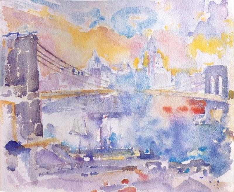 Marin, John Brooklyn Bridge China oil painting art